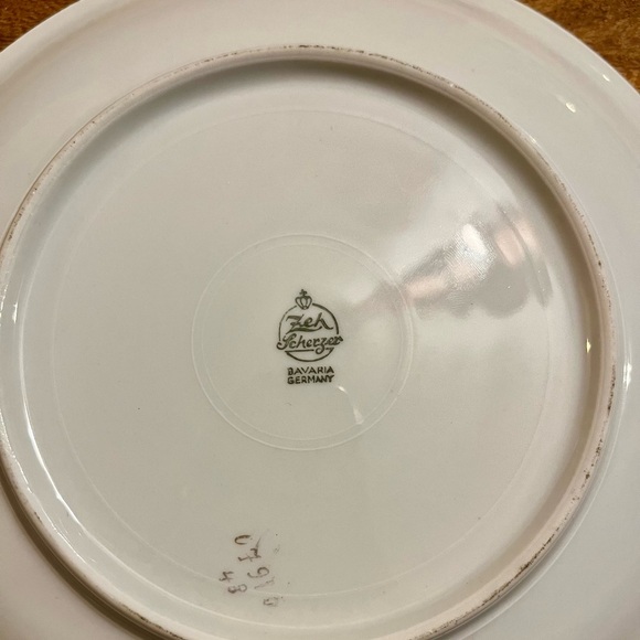 Royal Signet Zeh Scherzer Fruit Themed Plate Bavarian China Germany Peach - Picture 2 of 3
